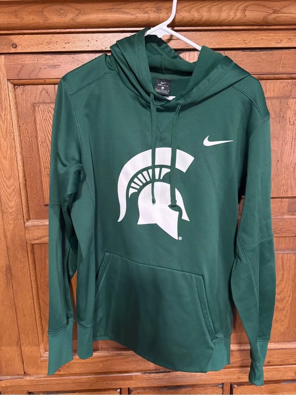 NWOT NIKE MICHIGAN STATE SPARTANS MENS GREEN CLUB FLEECE HOODIE MEDIUM